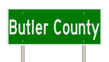 İşaretli yeşil 3D otoyol