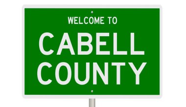 İşaretli yeşil 3D otoyol