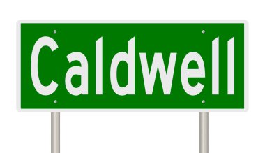 İşaretli yeşil 3D otoyol