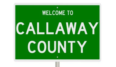 İşaretli yeşil 3D otoyol