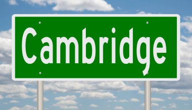 İşaretli yeşil 3D otoyol