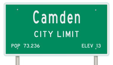 İşaretli yeşil 3D otoyol