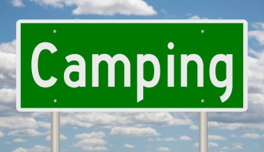 İşaretli yeşil 3D otoyol