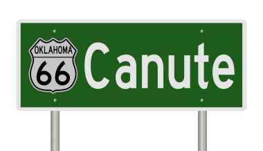 İşaretli yeşil 3D otoyol