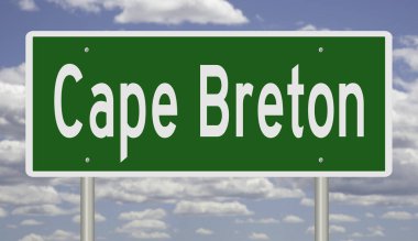 İşaretli yeşil 3D otoyol