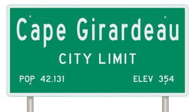 İşaretli yeşil 3D otoyol