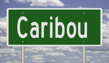 İşaretli yeşil 3D otoyol