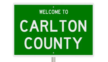 İşaretli yeşil 3D otoyol