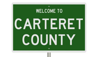 İşaretli yeşil 3D otoyol