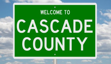 İşaretli yeşil 3D otoyol