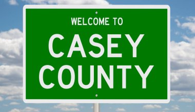 İşaretli yeşil 3D otoyol