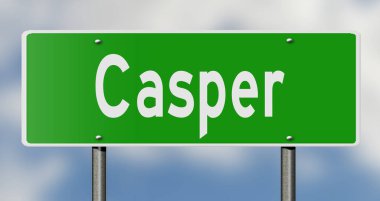 İşaretli yeşil 3D otoyol