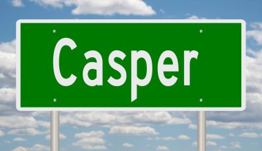 İşaretli yeşil 3D otoyol