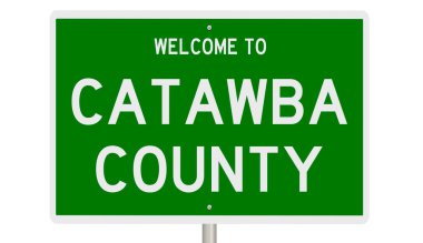 İşaretli yeşil 3D otoyol