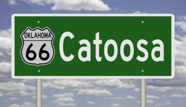 İşaretli yeşil 3D otoyol