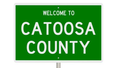 İşaretli yeşil 3D otoyol