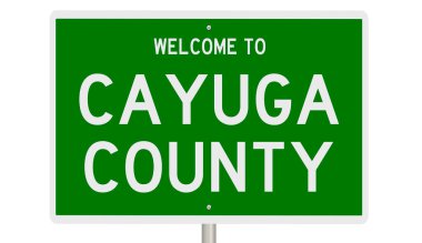 İşaretli yeşil 3D otoyol