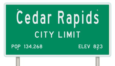 İşaretli yeşil 3D otoyol