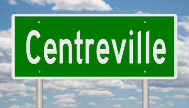 İşaretli yeşil 3D otoyol