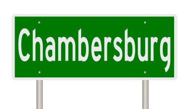 İşaretli yeşil 3D otoyol