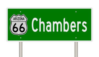 İşaretli yeşil 3D otoyol