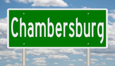 İşaretli yeşil 3D otoyol