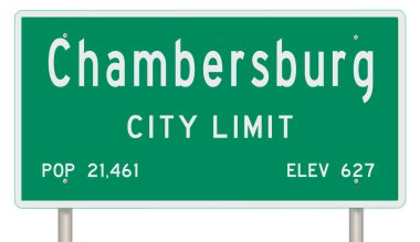 İşaretli yeşil 3D otoyol