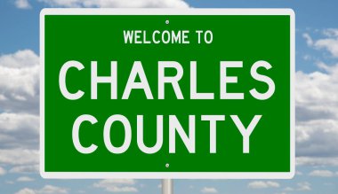 İşaretli yeşil 3D otoyol 