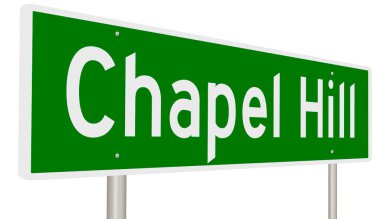 İşaretli yeşil 3D otoyol 