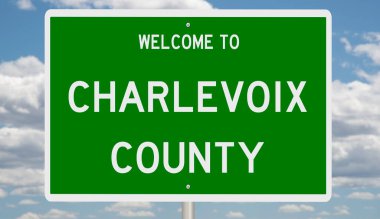 İşaretli yeşil 3D otoyol 