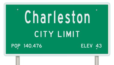 İşaretli yeşil 3D otoyol 