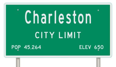 İşaretli yeşil 3D otoyol 