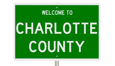 İşaretli yeşil 3D otoyol 