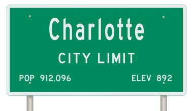 İşaretli yeşil 3D otoyol 