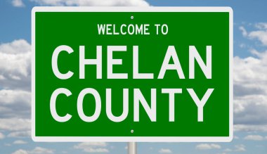 İşaretli yeşil 3D otoyol 