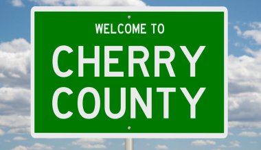 İşaretli yeşil 3D otoyol 