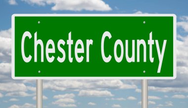 İşaretli yeşil 3D otoyol 