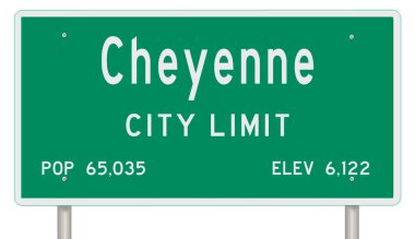 İşaretli yeşil 3D otoyol 