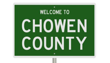 İşaretli yeşil 3D otoyol