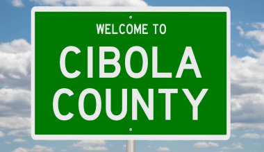 İşaretli yeşil 3D otoyol