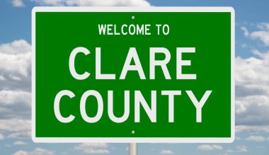 İşaretli yeşil 3D otoyol