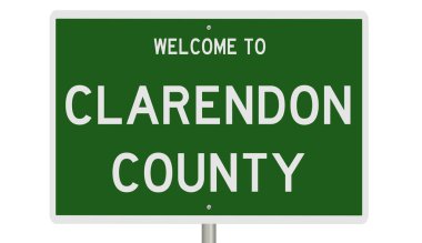 İşaretli yeşil 3D otoyol