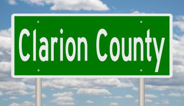 İşaretli yeşil 3D otoyol