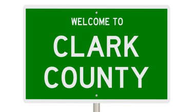 İşaretli yeşil 3D otoyol