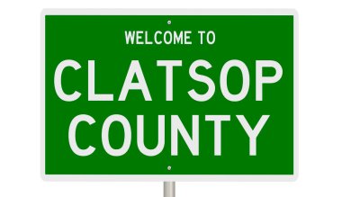 İşaretli yeşil 3D otoyol