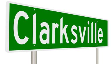 İşaretli yeşil 3D otoyol