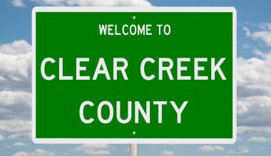 İşaretli yeşil 3D otoyol