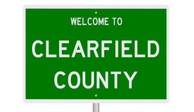 İşaretli yeşil 3D otoyol