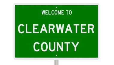 İşaretli yeşil 3D otoyol