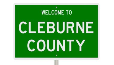 İşaretli yeşil 3D otoyol